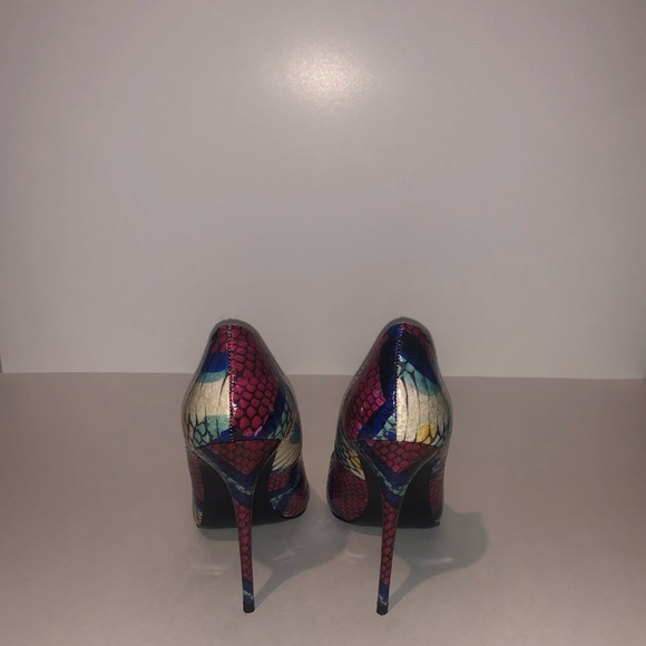 5 inch Multi colored heels - Picture 5 of 5